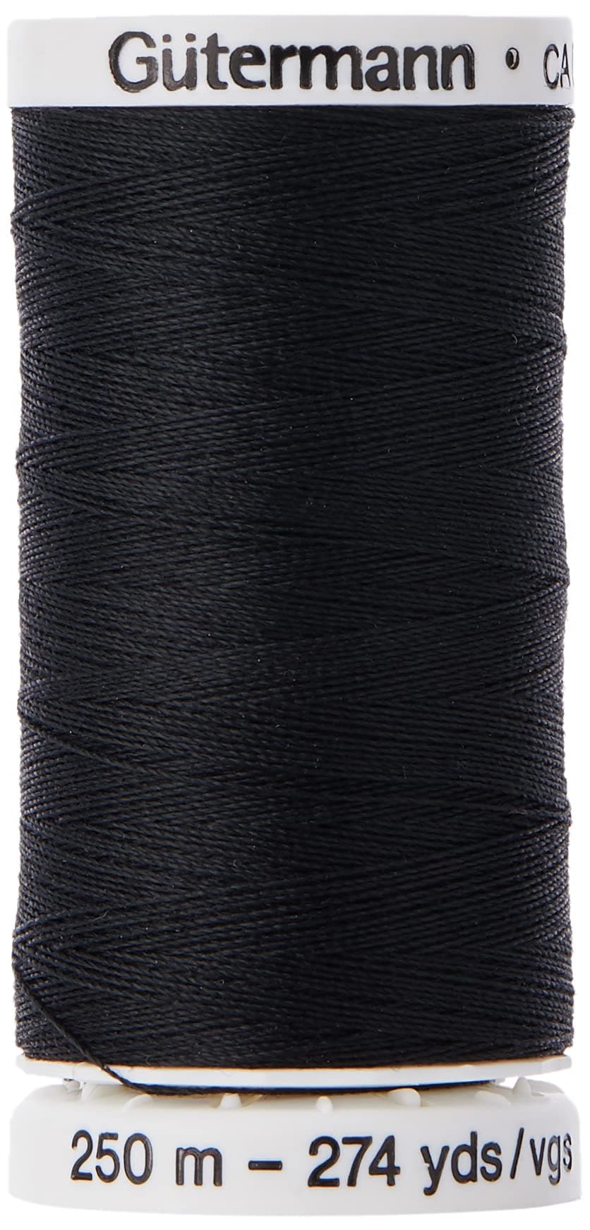 Gutermann Sew-All Thread, Polyester, Black, 250 m, 5.5x2.5x2.5 cm