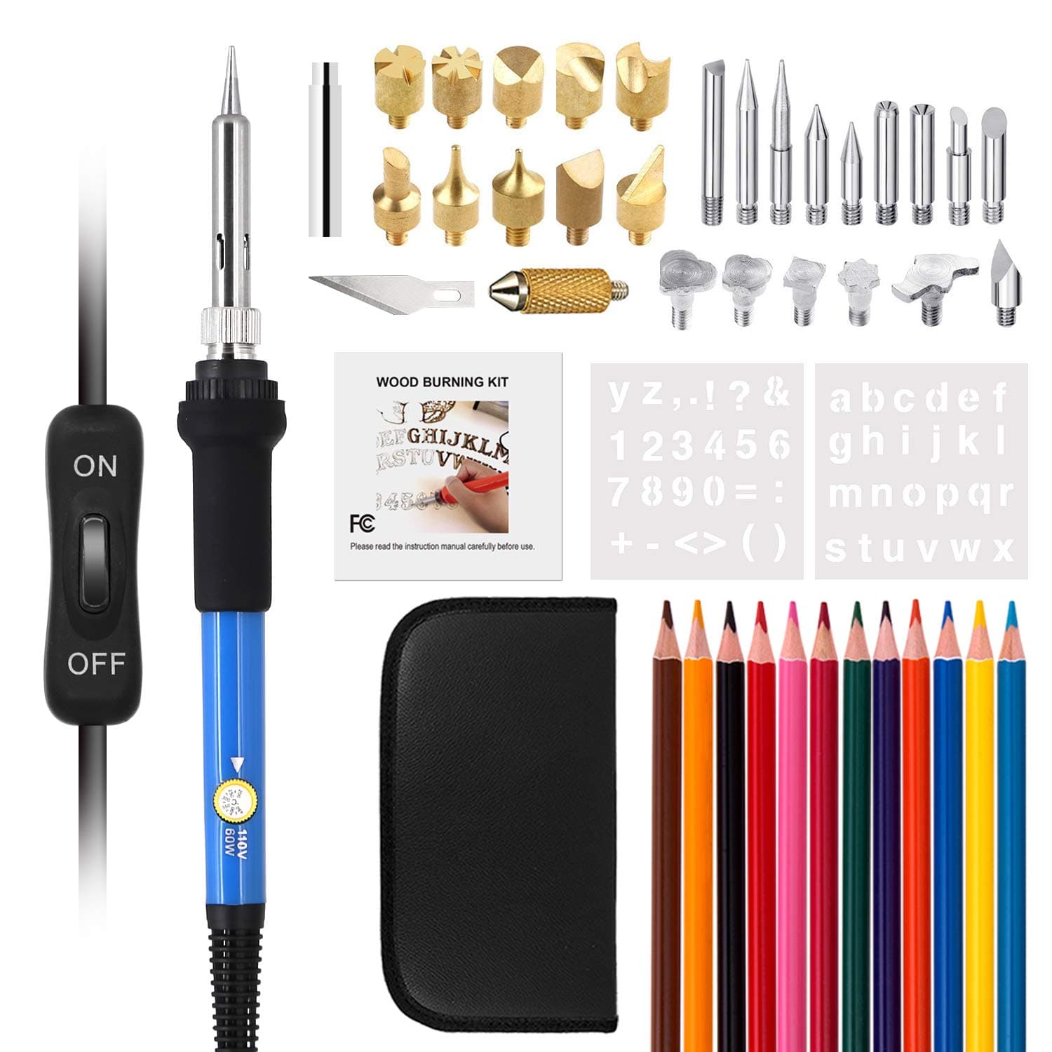 ROYADVE WOOD BURNING KIT, blue