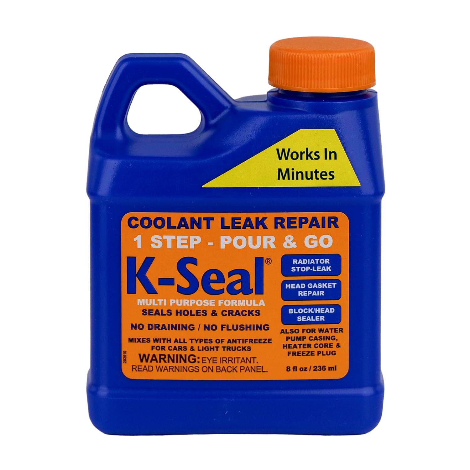 ST5501 Multi-Purpose One Step Permanent Coolant Leak Repair, 8oz, Pour and Go, Mixes with All Antifreeze, No Flushing Required