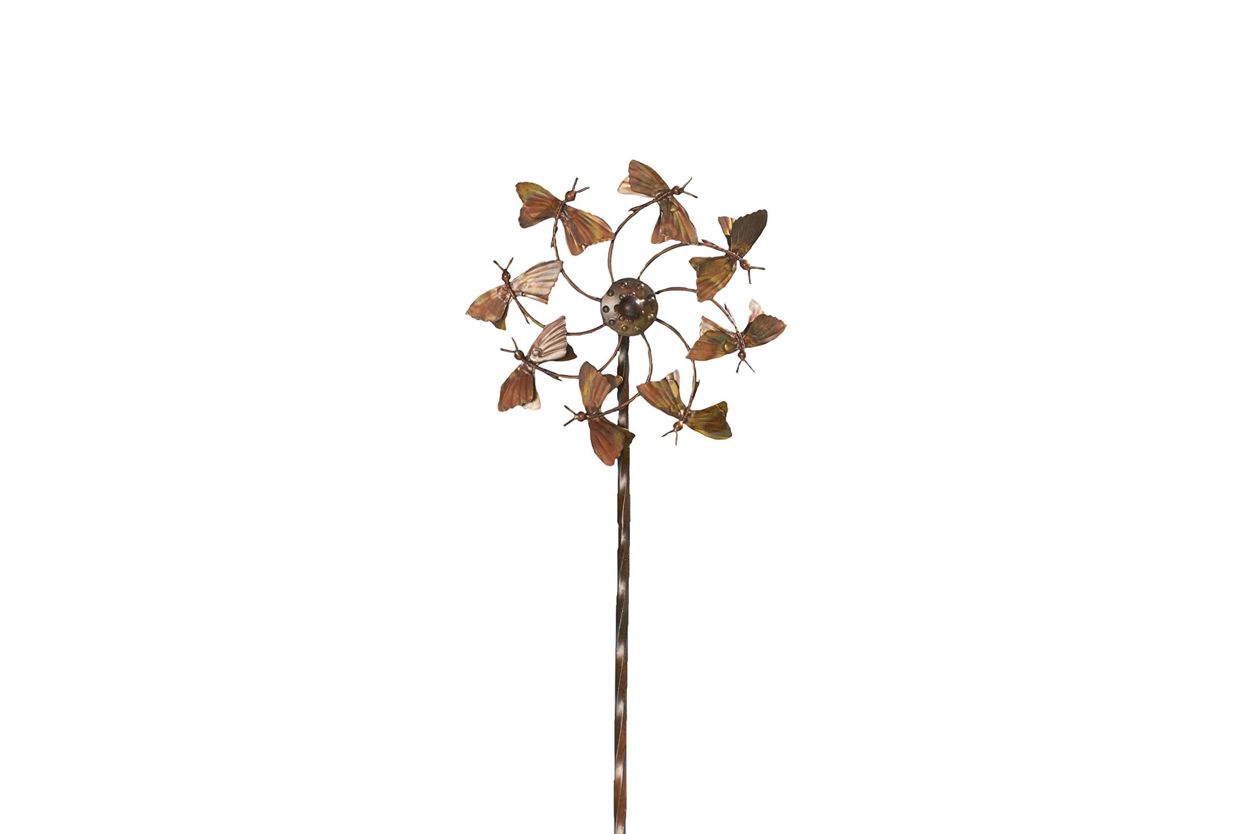 Ancient Graffiti AG-87170 9.5 x 40 x 9.5-Inch Flamed Butterfly Spinner Stake - Multi-Colour