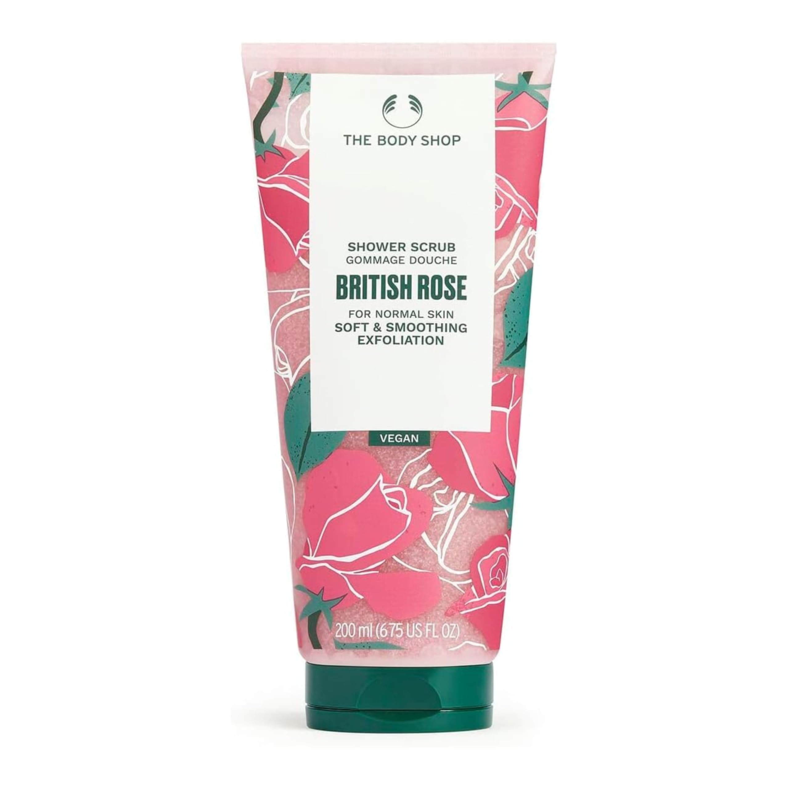 British Rose Shower Scrub 200 Ml