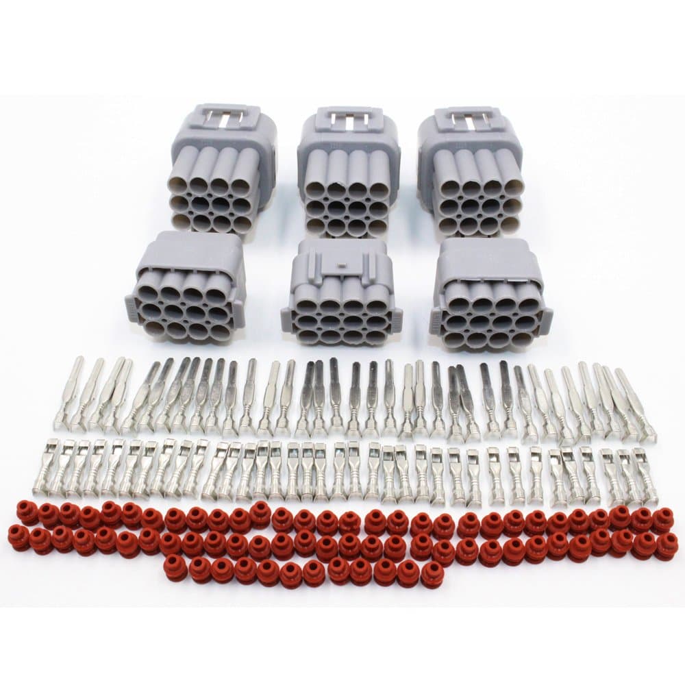 TinFmoon 3 Sets 12 Pin Way Waterproof Electrical Connector Plug for Car Auto etc.