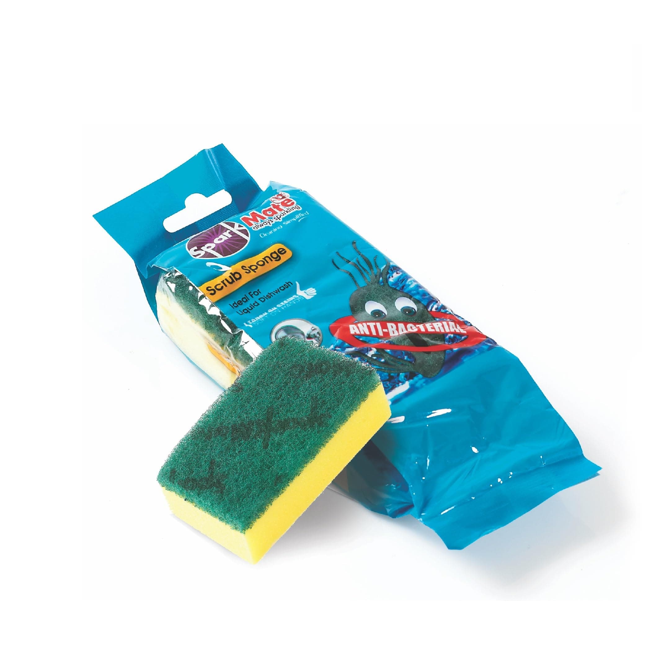 Sparkmate By Crystal Scrub Sponge 1 Pc 10cm X 6cm