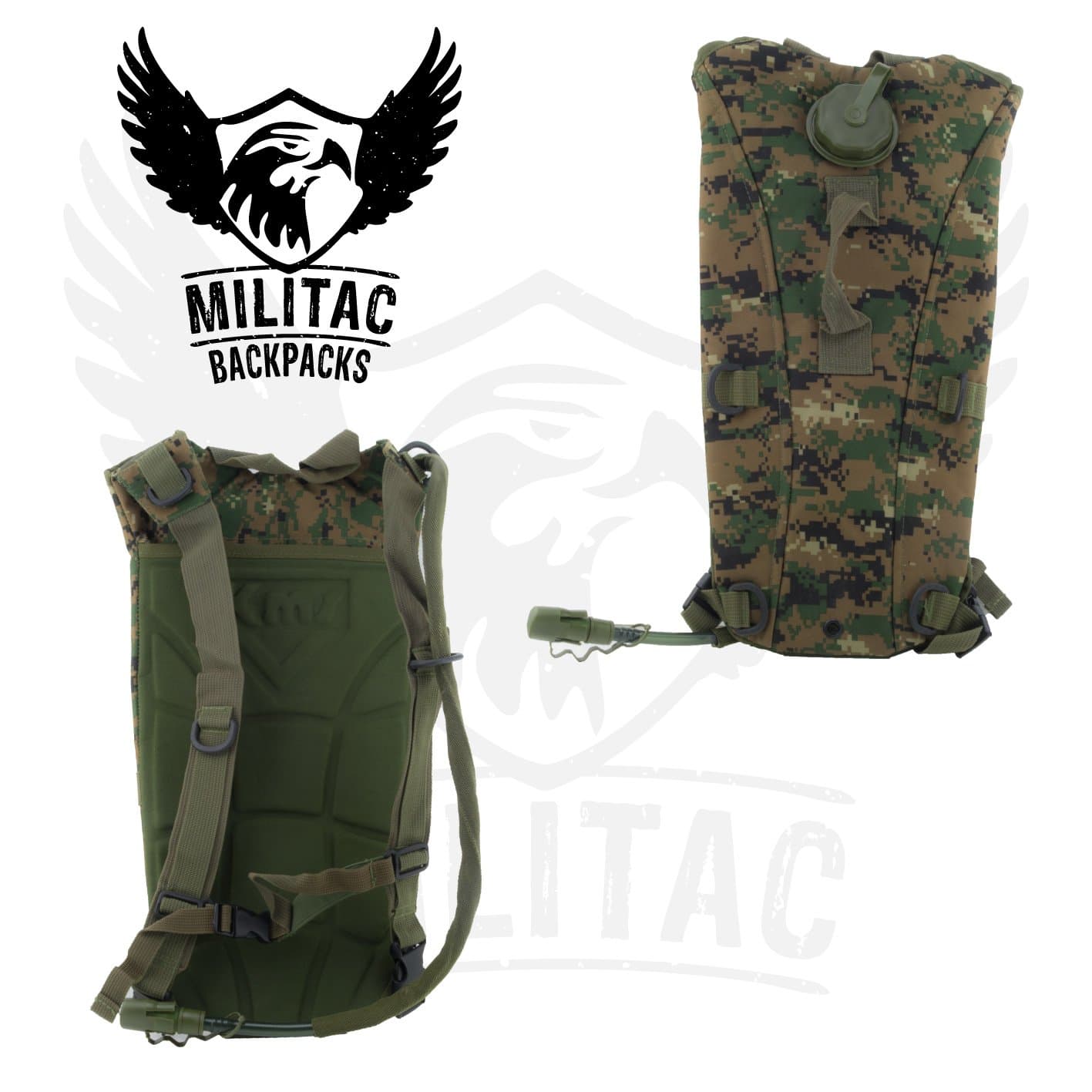 Militac Hydration backpack with 2.5L hydration bladder