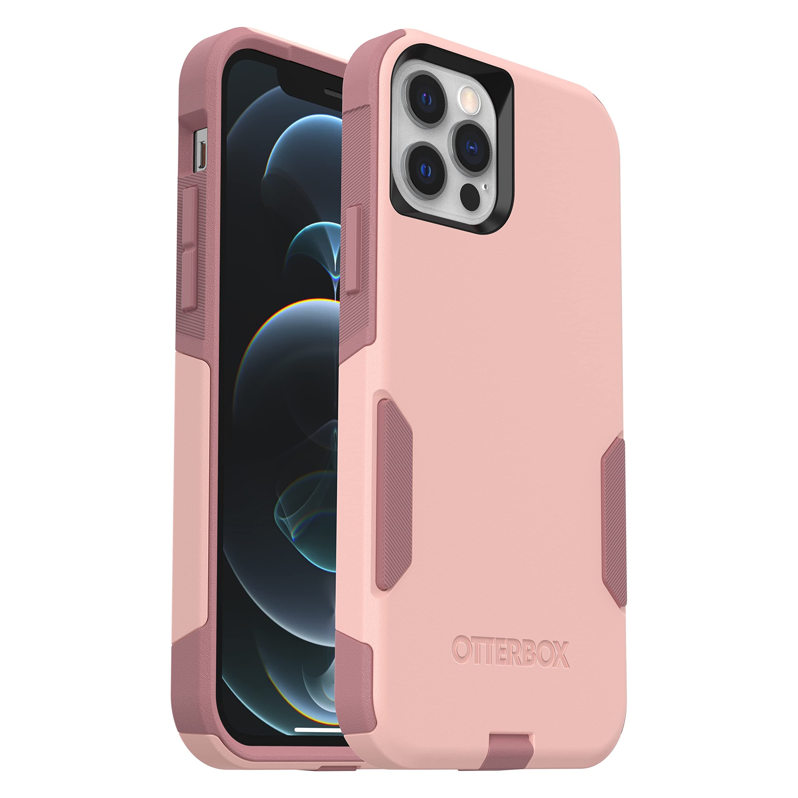 iPhone 12 & iPhone 12 Pro Commuter Series Case - Ballet Way (Pink Salt/Blush), Slim & Tough, Pocket-Friendly, with Port Protection