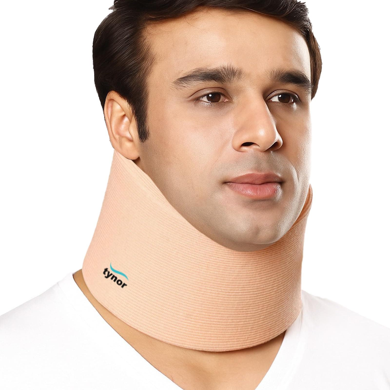 Tynor Cervical Collar Soft, Beige, Medium, 1 Unit
