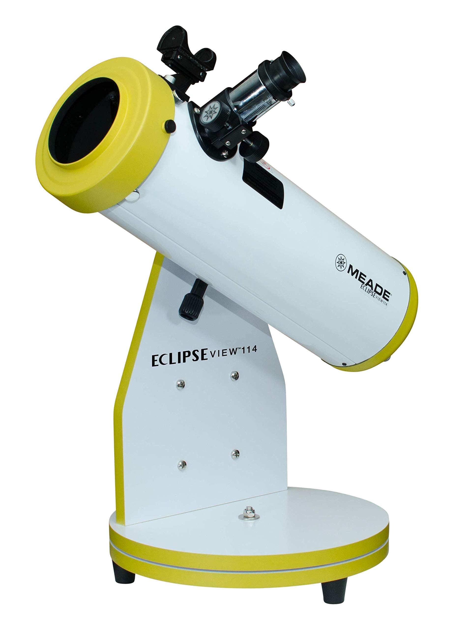 Instruments Day and Night Telescope - 227001 EclipseView 114mm Reflecting Telescope with Removable Filter,Black/White/Yellow