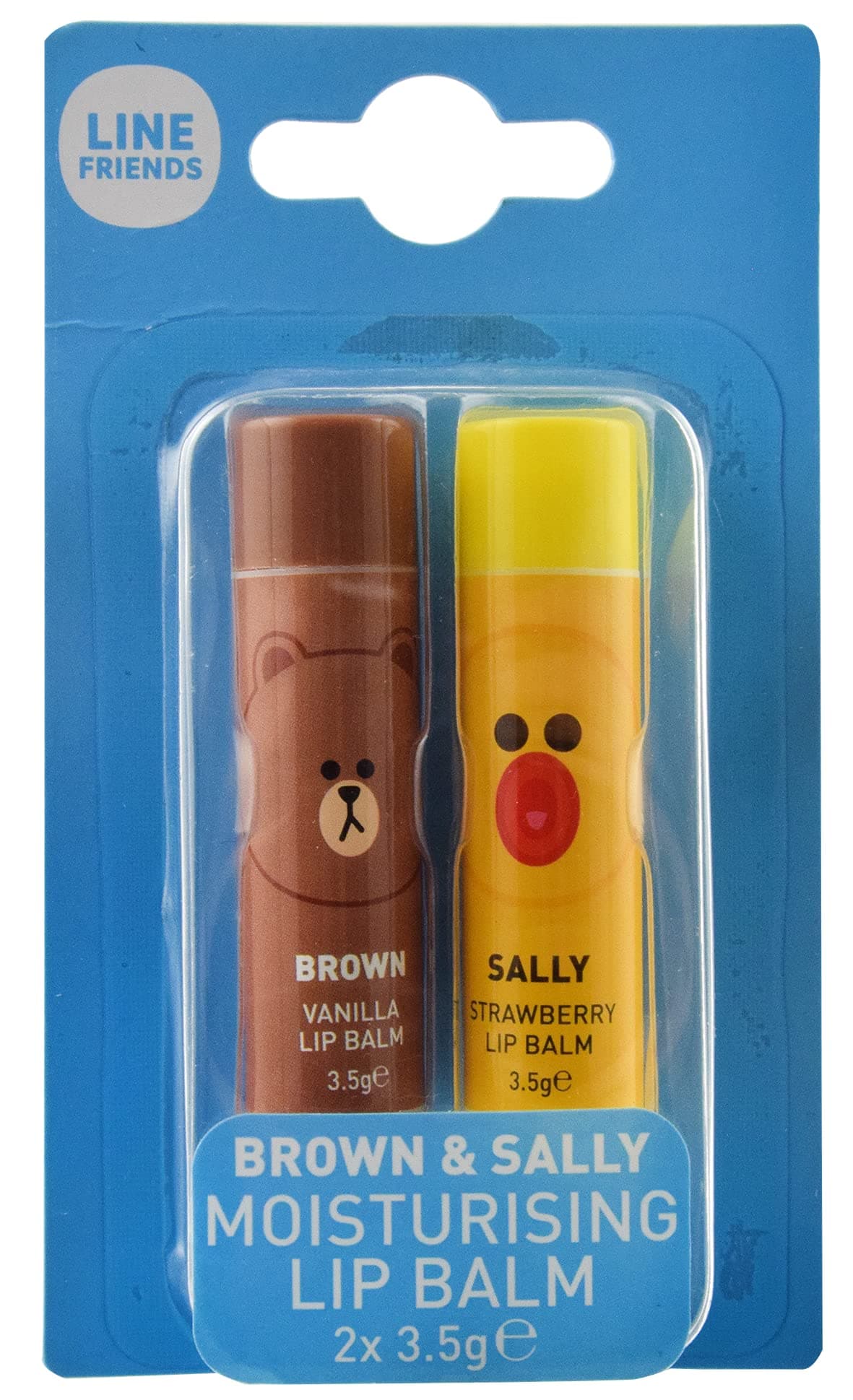 Twin Lip Balms, Multi Coloured, 2 x 3.5g