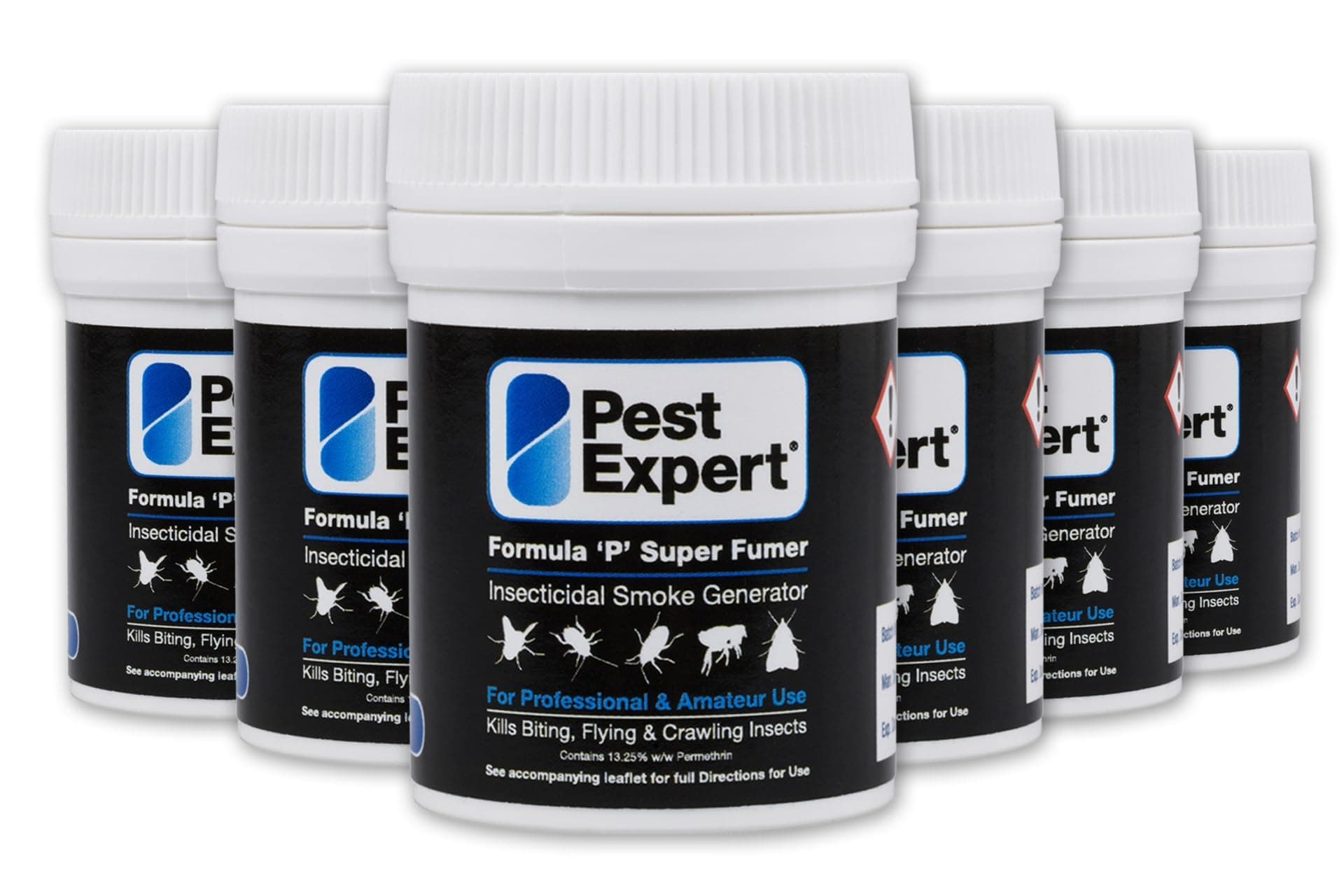 Pest Expert Formula ‘P’ Super Fumer Bed Bug Killer Smoke Bomb 6 x 11g - Maximum Strength Treatment Bed Bug Bombs for Fast-Acting Effective Control, Professional Strength for Approved Amateur Use