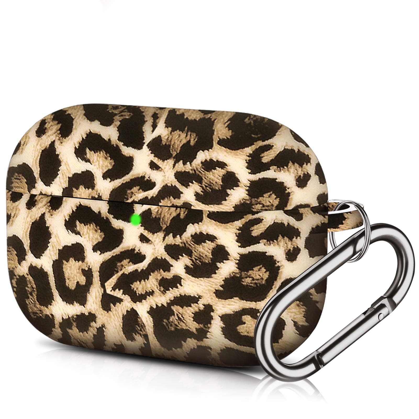 Sibode Cases Compatible with AirPods Pro Case - Drop Proof Air Pods Protective Case Cover Silicone Skin, Leopard Print Air Pod Pro Accessories Set for Girls Women Men