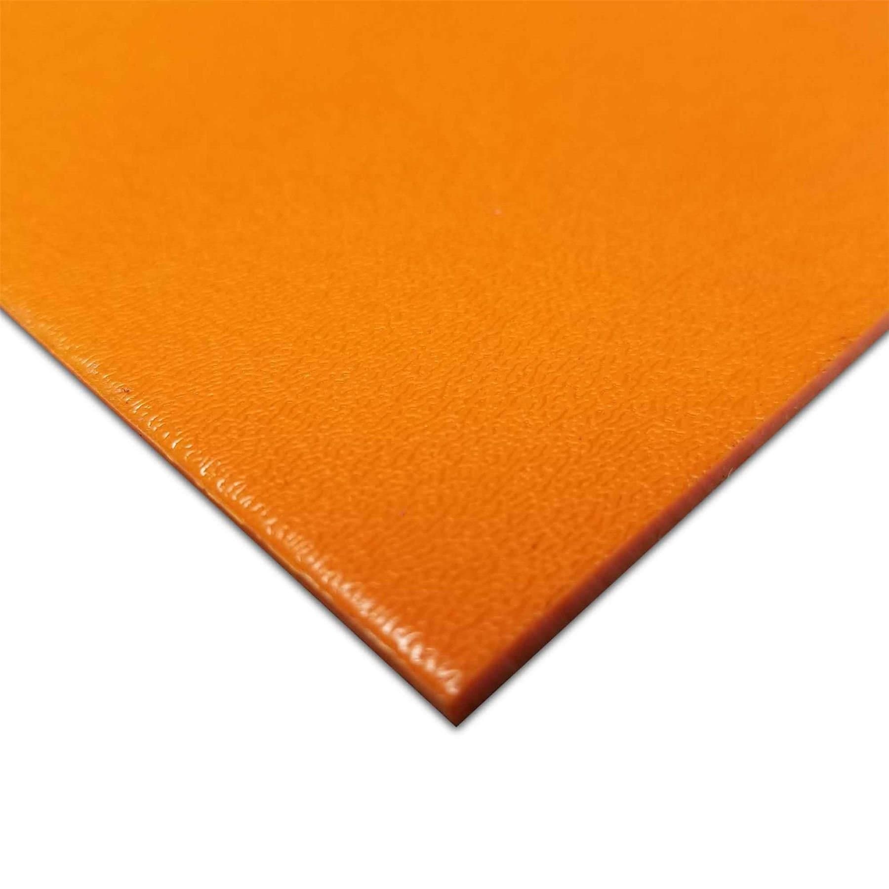 HDPE (High Density Polyethylene) Plastic Sheet 1/8" x 12" x 12" (4 Pack) (Safety Orange)