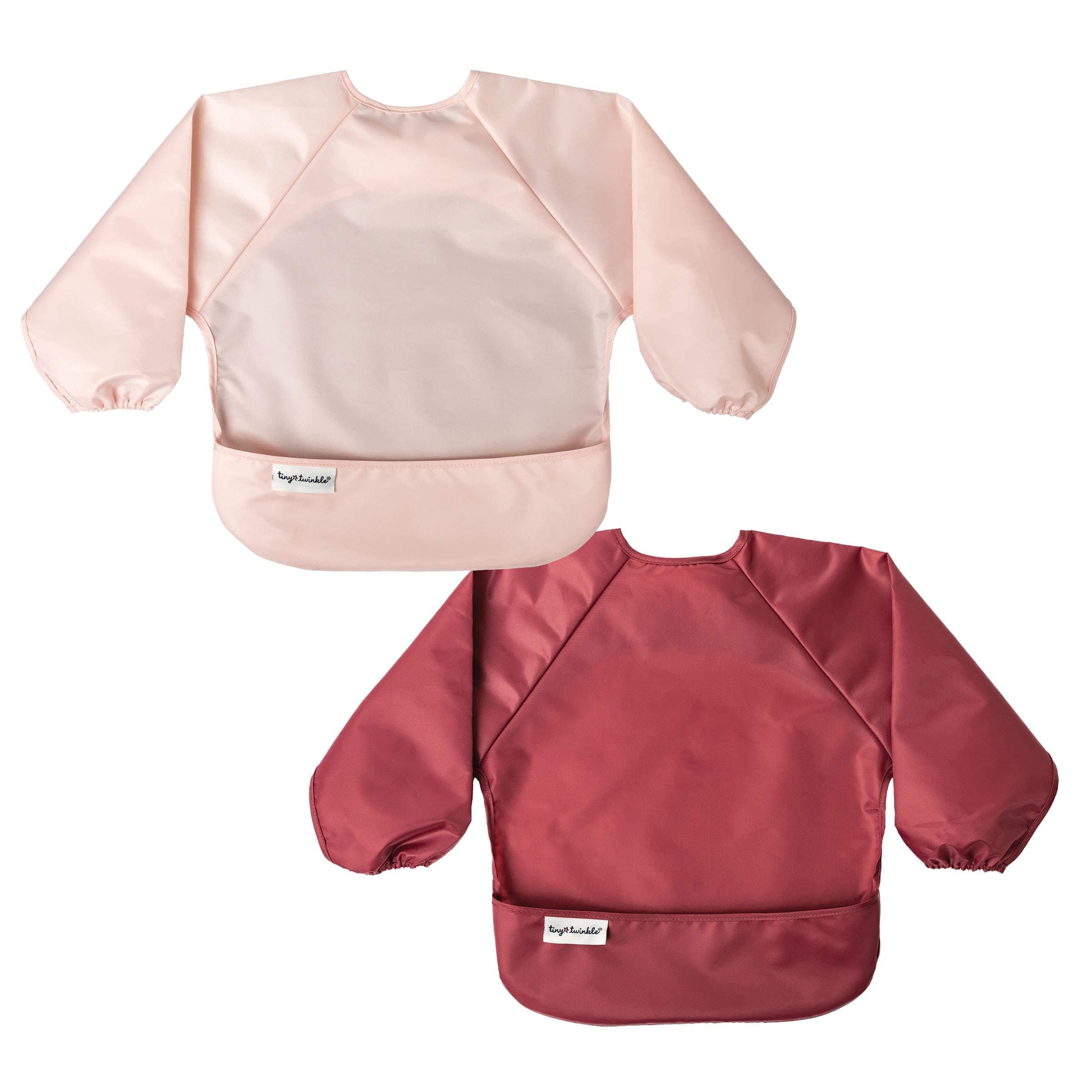 [Heywood] Tiny Twinkle Mess-Proof Full Sleeved Bib - Tug-Proof Closure, Waterproof Smock, Baby Toddler Bib 6-24 Months