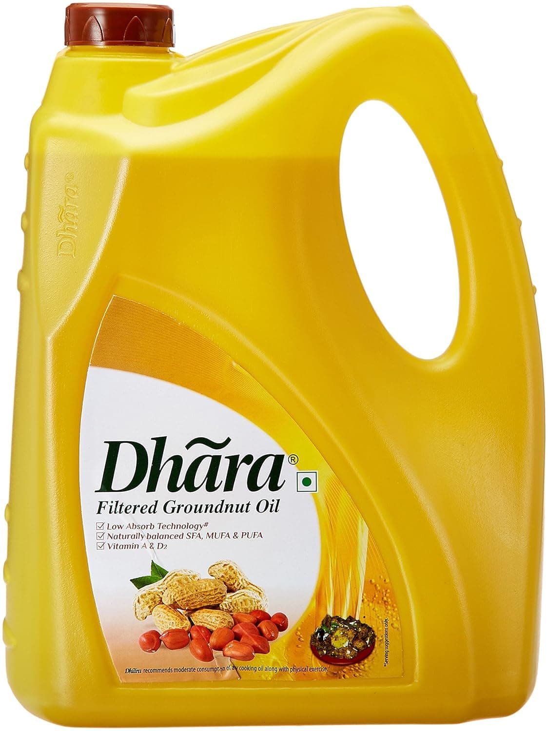 Dhara Groundnut Oil Jerry Can 5 Ltr