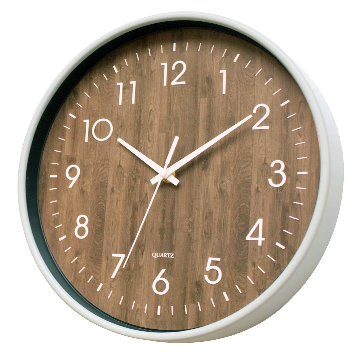 12 Inch Silent Non Ticking Quartz Wall Clock - for Kitchen, Living Room, Office, Classroom