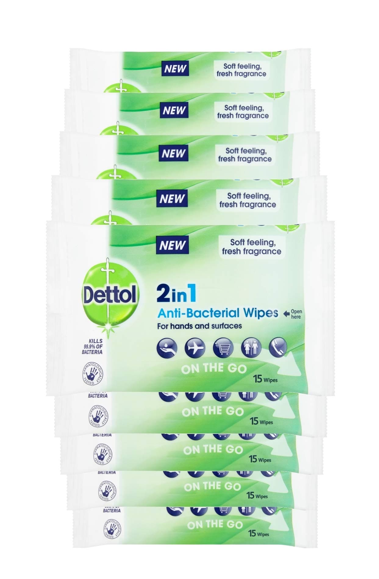Dettol 2 in 1 Antibacterial Wipes