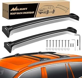 Nilight Roof Rack Cross Bars Fit for Honda Pilot 2016 2017 2018 2019 2020 2021 2022 LX EX EX-L with Flush Rails Fixed Point Adjustable Aluminum Crossbars Luggage Box Bike Kayak Snowboard Cargo Carrier