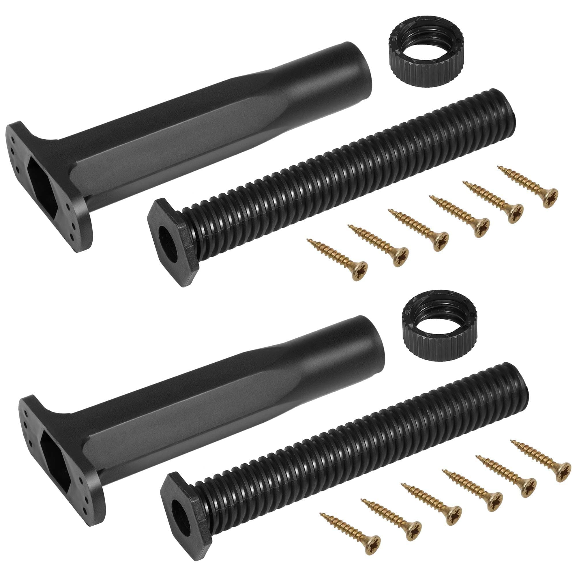 2 Pcs Adjustable Height Center Support Leg for Bed Frame, Bed Center Slat Support Leg (Black, adjustable)