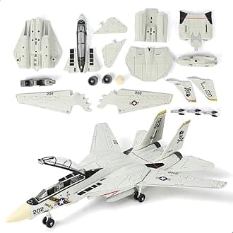 F-14 Tomcat 3D Quick Build Model Kit – Fighter Jet Aircraft Puzzle, Precision DIY Military Aircraft Building Kit for Adults, Collectible Display Aviation Hobby, STEM Engineering Gift