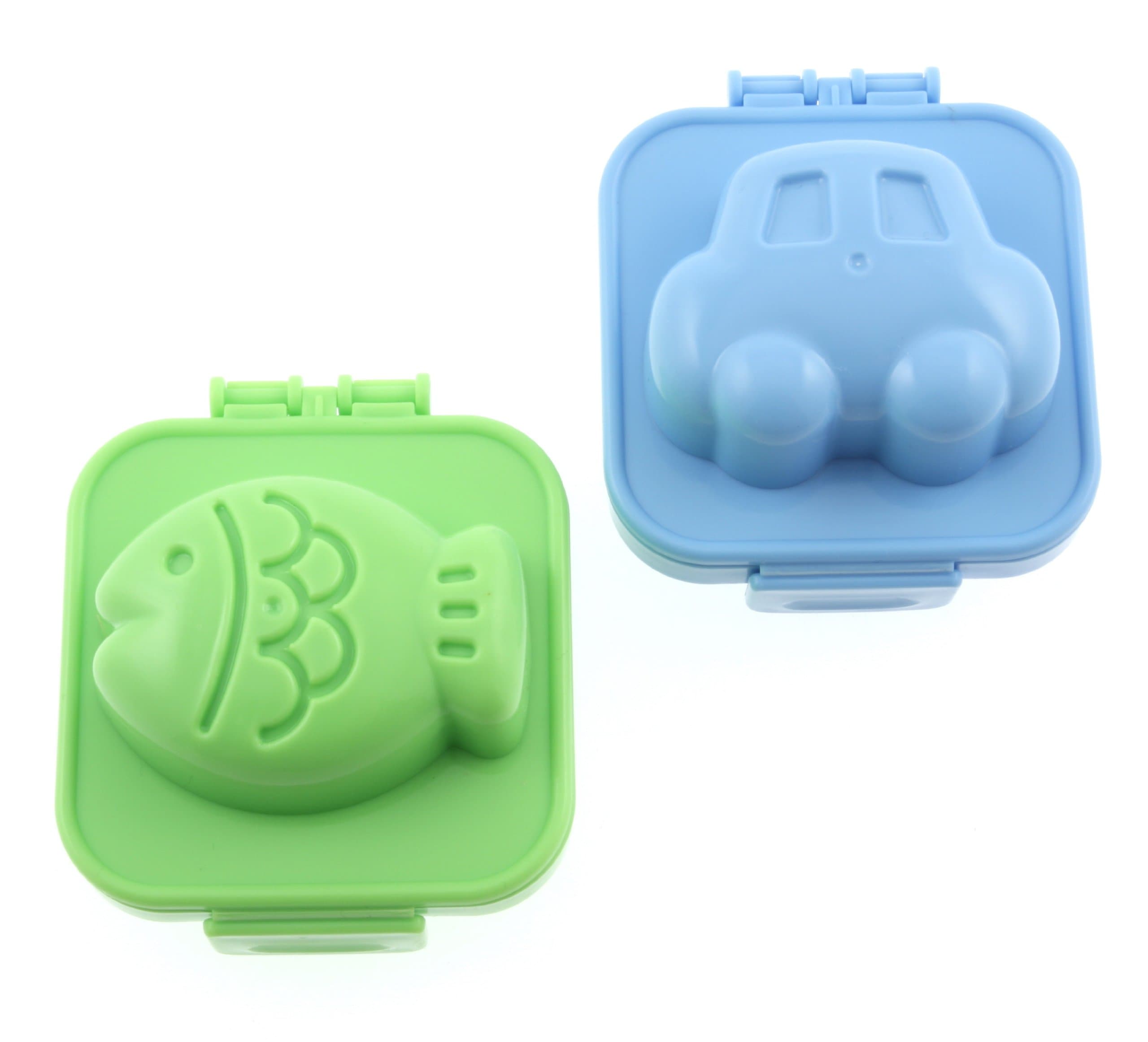 BlastCase DG Plastic Egg Mold, Set of 2, Fish and Car