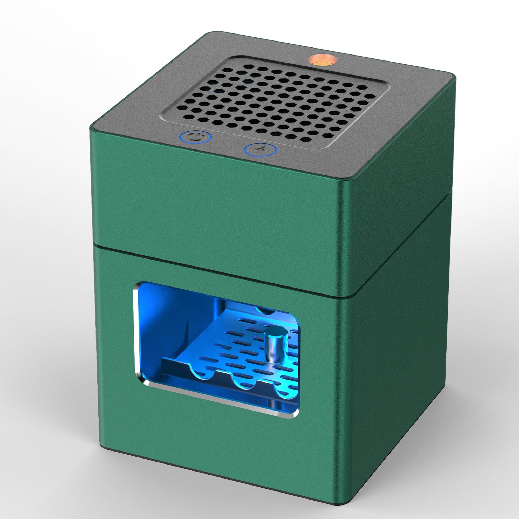 Aluminum Smokeless Ashtray Green