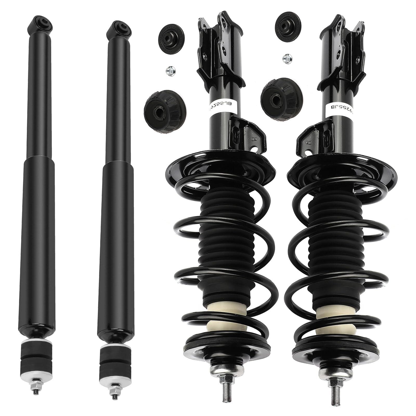 ECCPP Complete Struts Spring Assembly Front and Rear Struts Shock Coil Spring Fit for 2006-2011 for Toyota Yaris - 272289 343442
