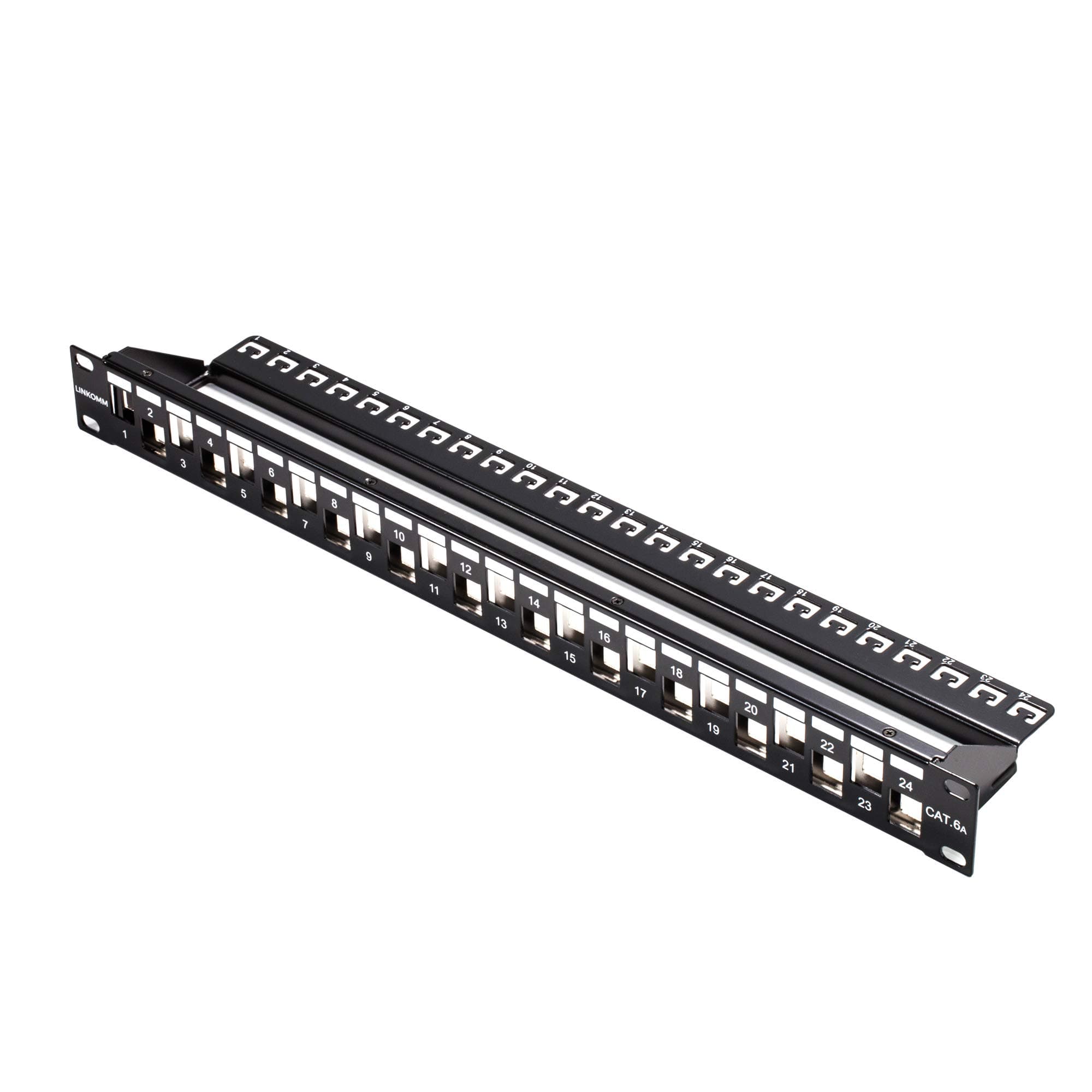 LINKOMM RJ45 24-Port STP Shielded Blank Keystone Patch Panel