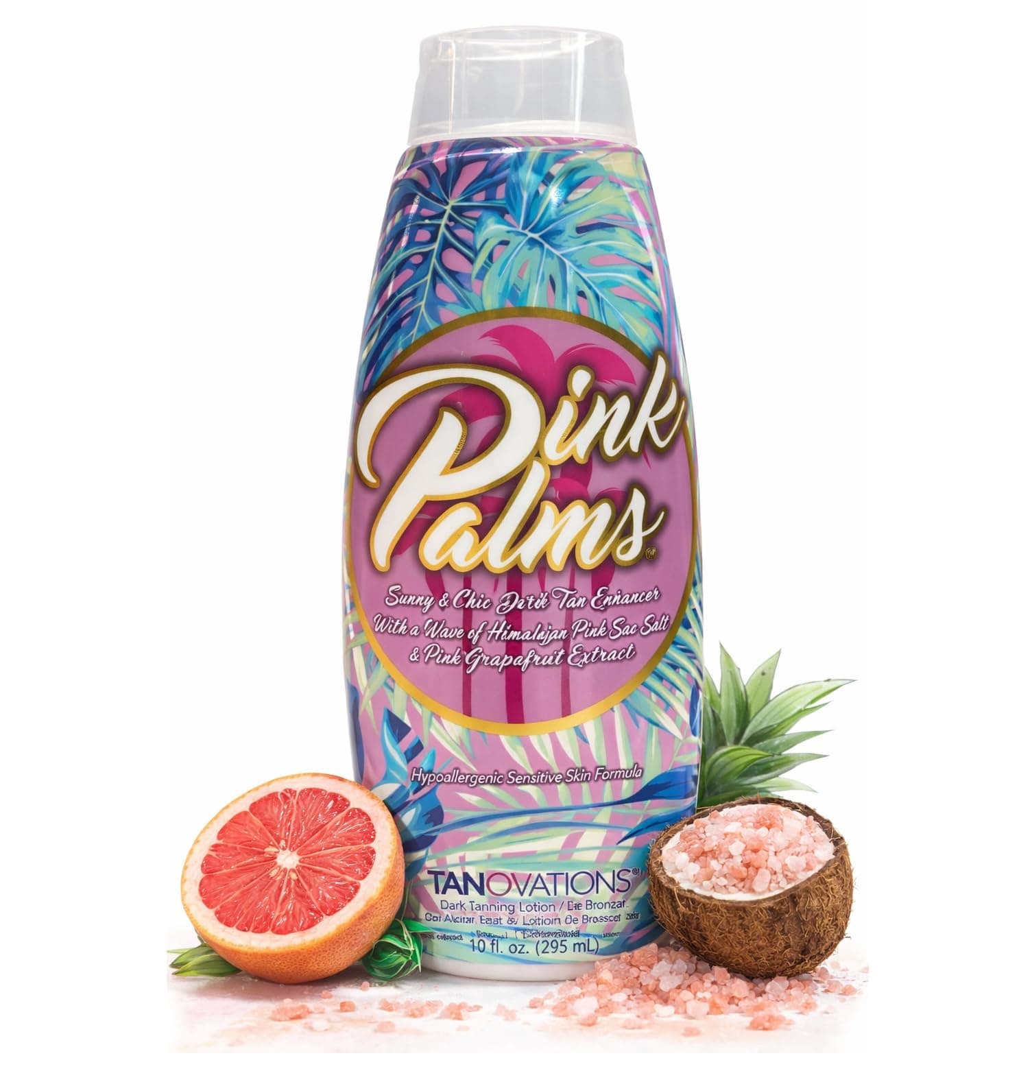 Tanovations Pink Palms Sunny & Chic Dark Tan Enhancer - 10 oz.
