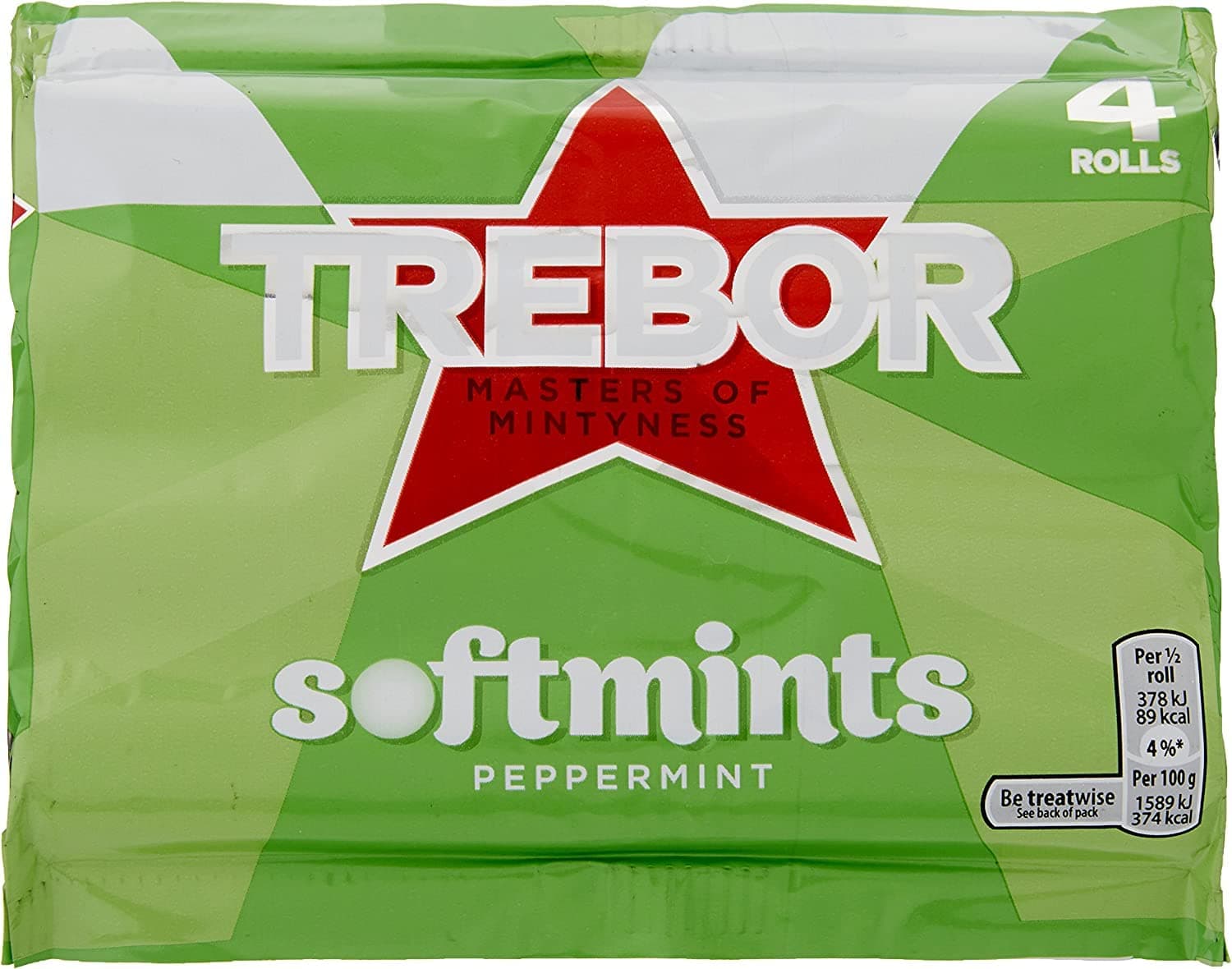 Trebor Peppermint Softmints , 12 Rolls