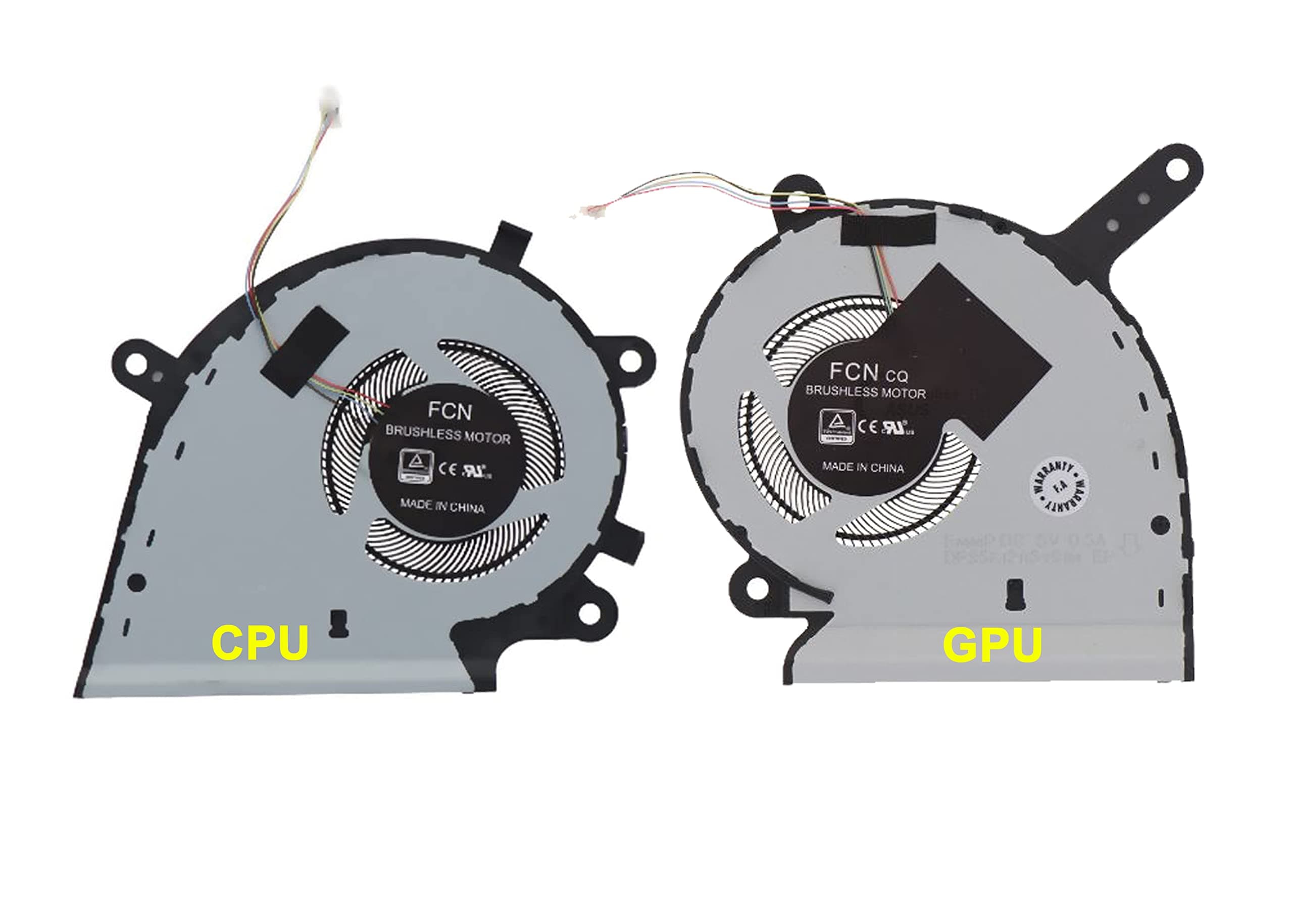 ULTRAZONE Laptop Internal CPU/GPU Pair Cooling Fan for ASUS FX531,G512,G531,G731,GL531,GL542,GL731,PX512,PX531,PX731