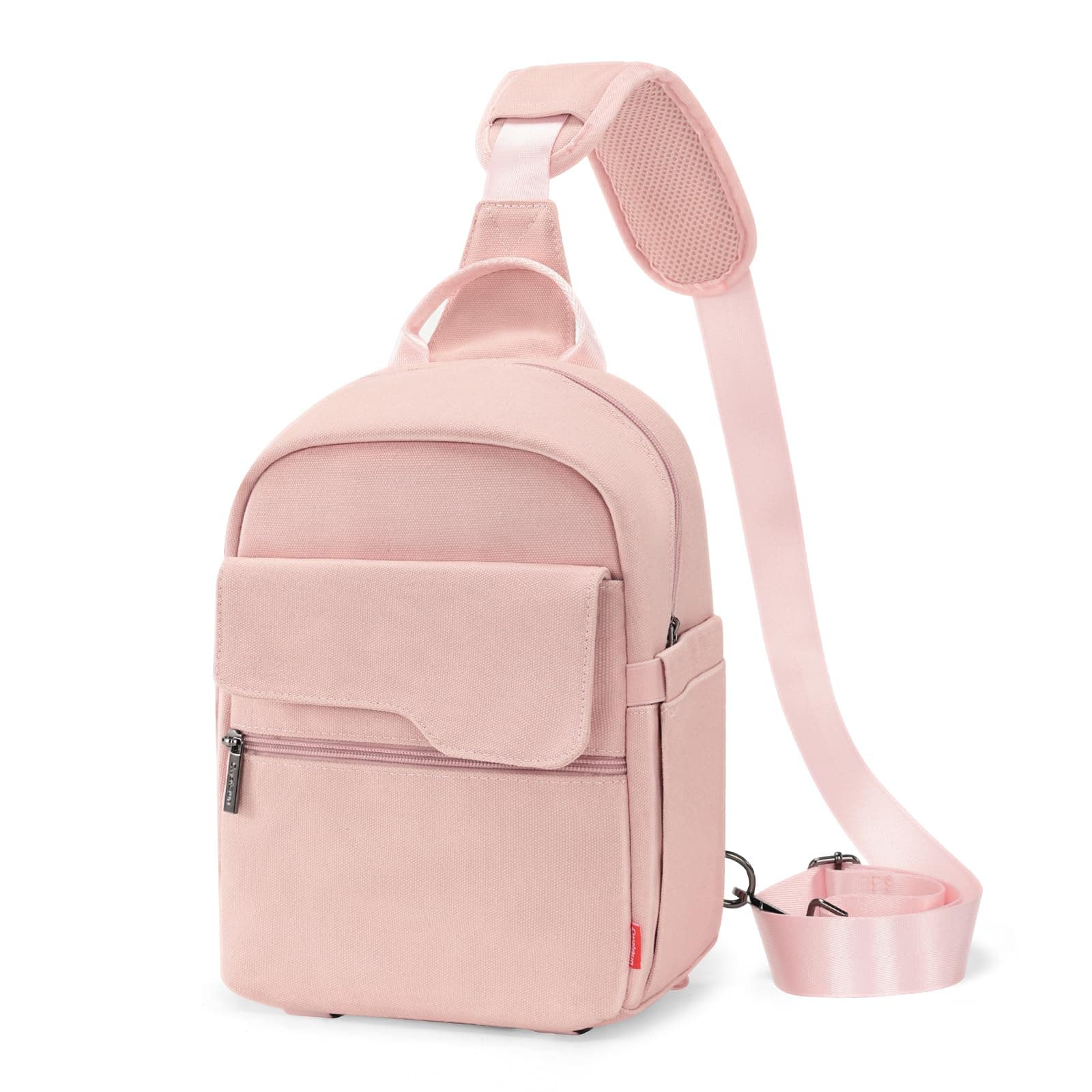 Cwatcun Camera Bag Small Compact Camera Sling Case, Waterproof Canvas Crossbody Camera Bag with Rain Cover, Travel Photography Bag for Canon, Nikon, Sony, Fuji DSLR/SLR/Mirrorless Cameras, Lens