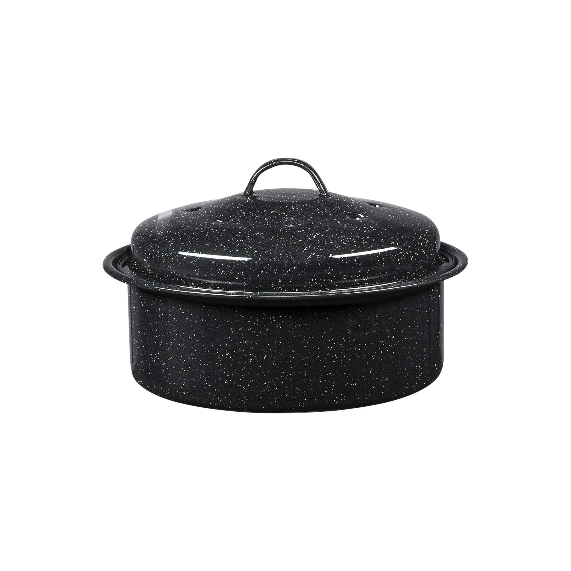 Granite Ware Steel Roasting Pan, Black, 1 Piece