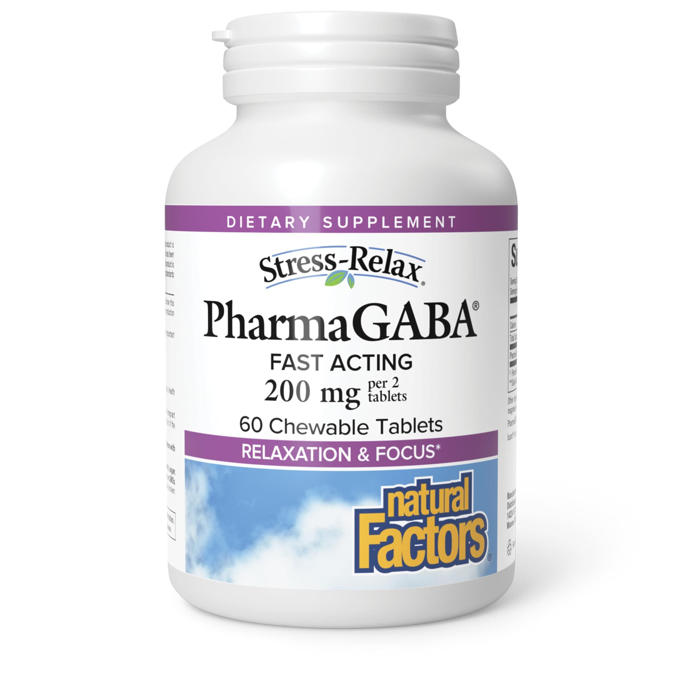 Gaba Stress Relax 100 Mg Chewable 60 Tablets