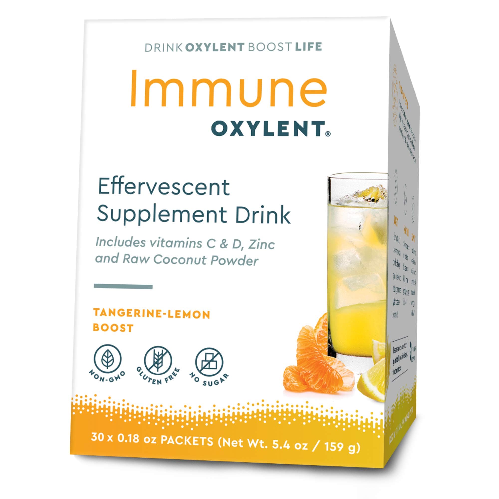 Immune, Tangerine-Lemon Boost 30 Packets - Pack of 2