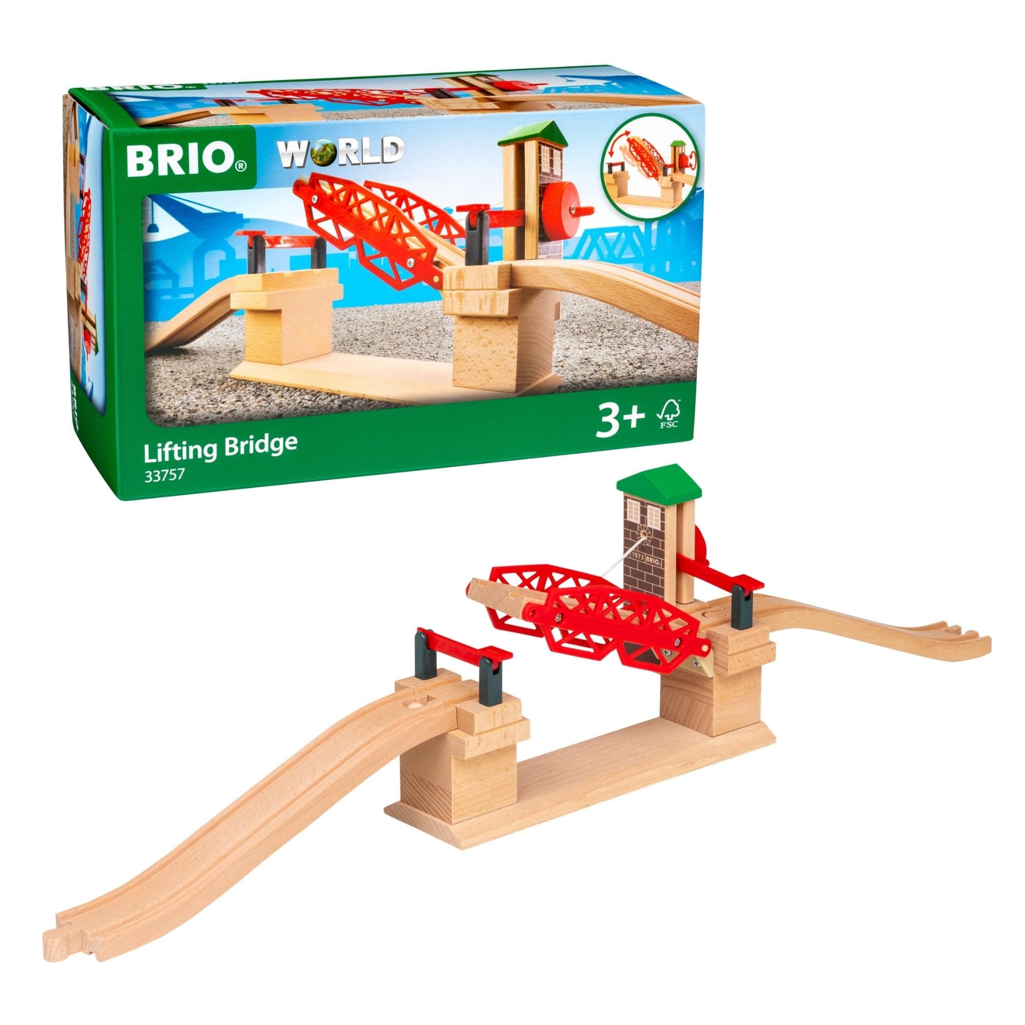 BRIO Lifting Bridge Red One Size 33757