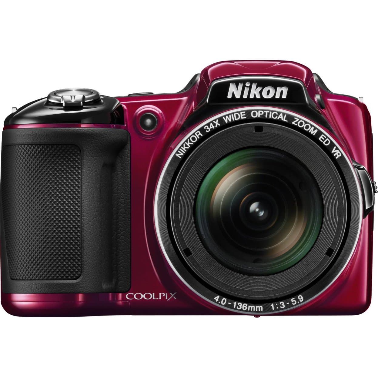 Nikon COOLPIX L830 16 MP CMOS Digital Camera with 34x Zoom NIKKOR Lens and Full 1080p HD Video