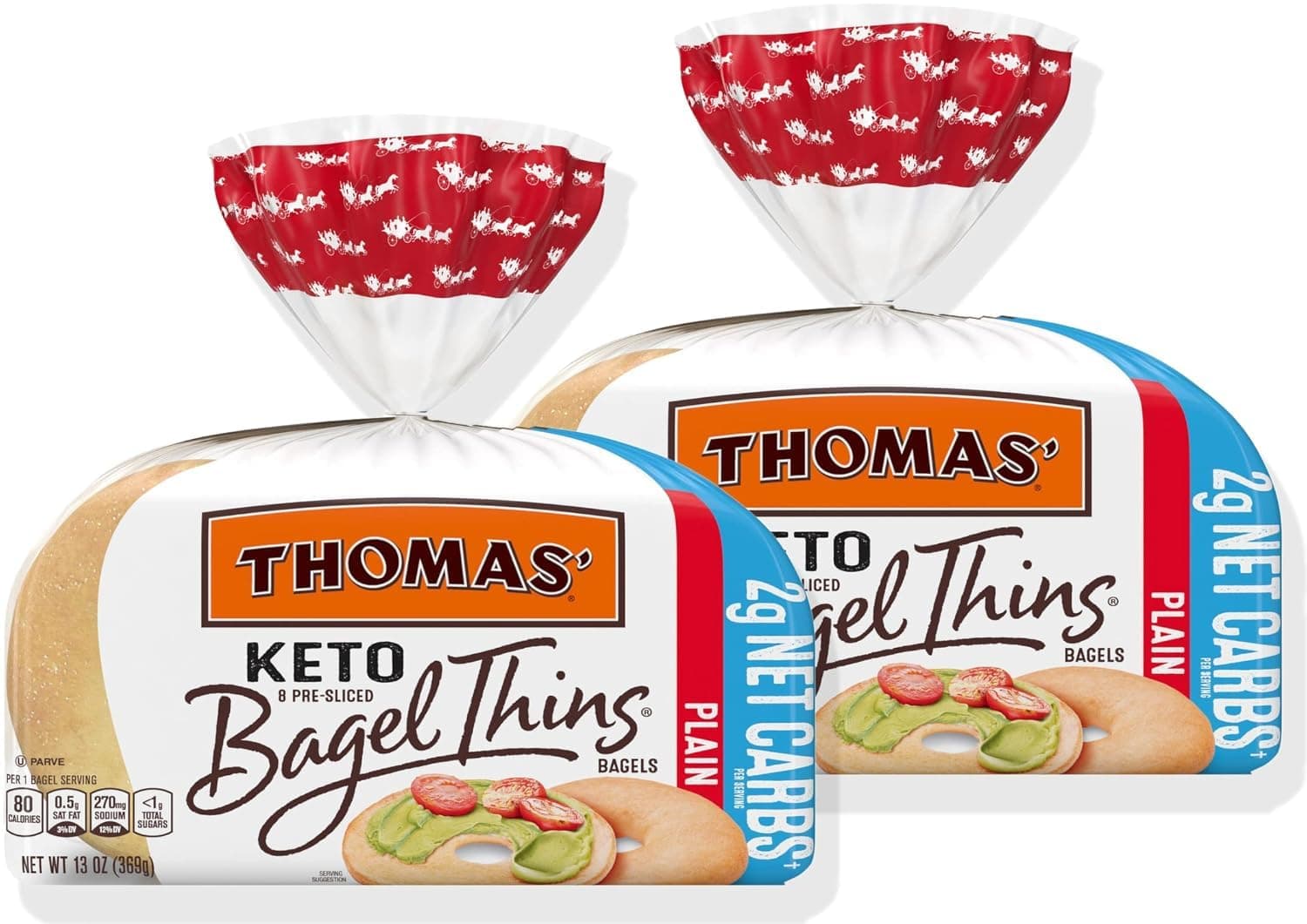 Thomas Keto Bagel Thins, 8 Count 13 Oz - (2 Pack)
