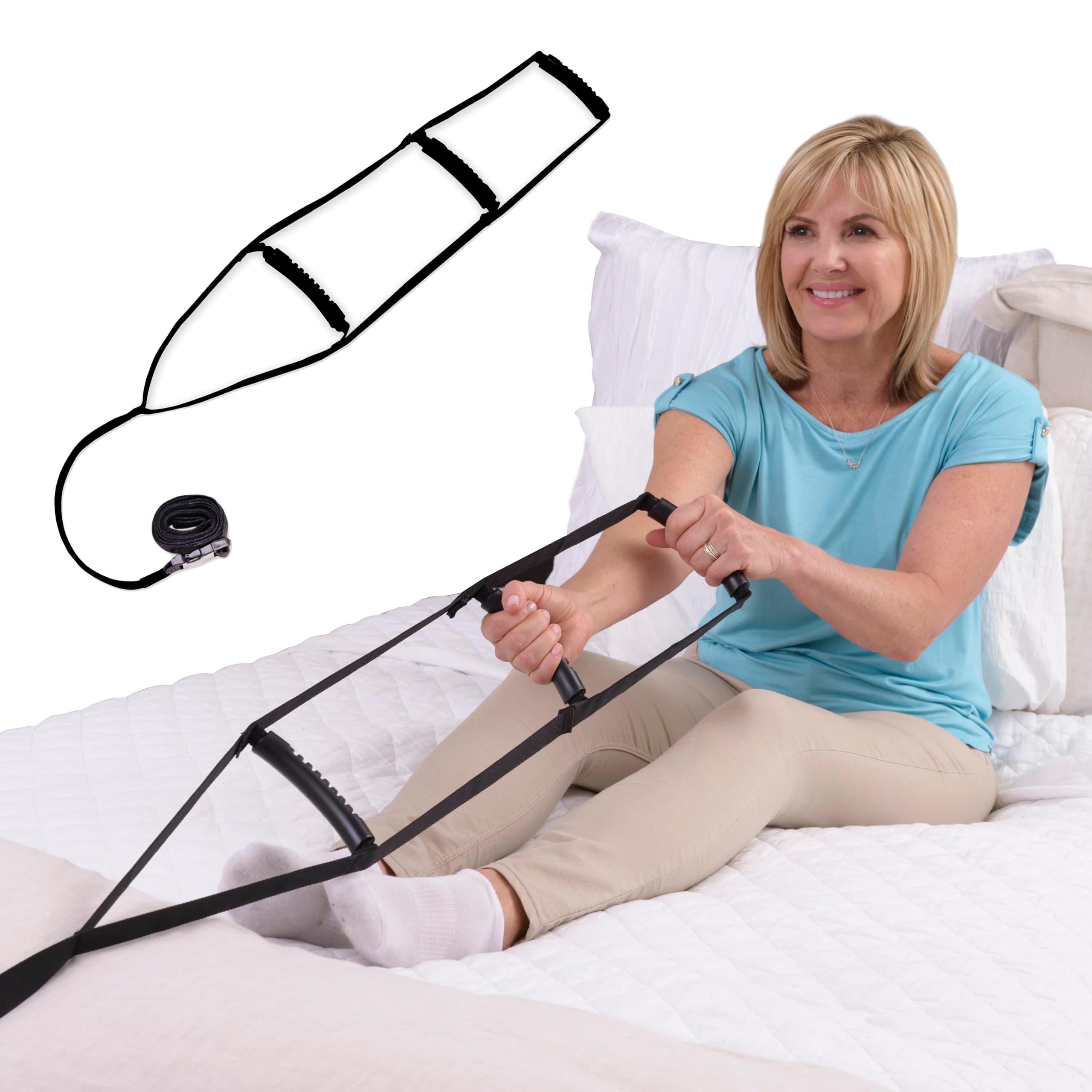 Bed Caddie, Bed Support Ladder Assist Handle, Sit Up Help, Adjustable Length for Elderly, Handicapped and Injured (Eligible for VAT Relief in the UK)