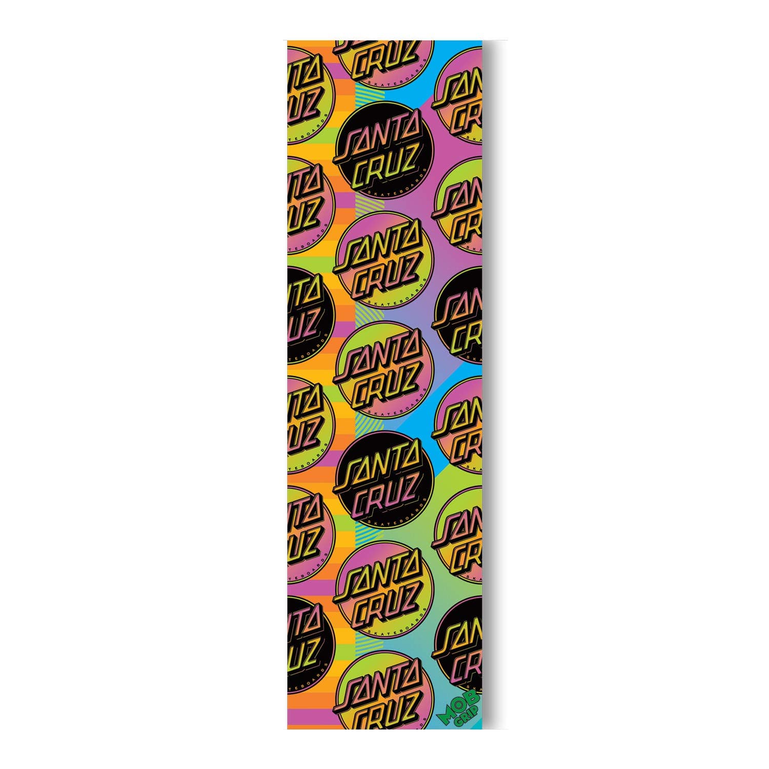 Mob Skateboard Griptape Santa Cruz Afterglow Multi Dot 9" x 33" Grip Tape Sheet