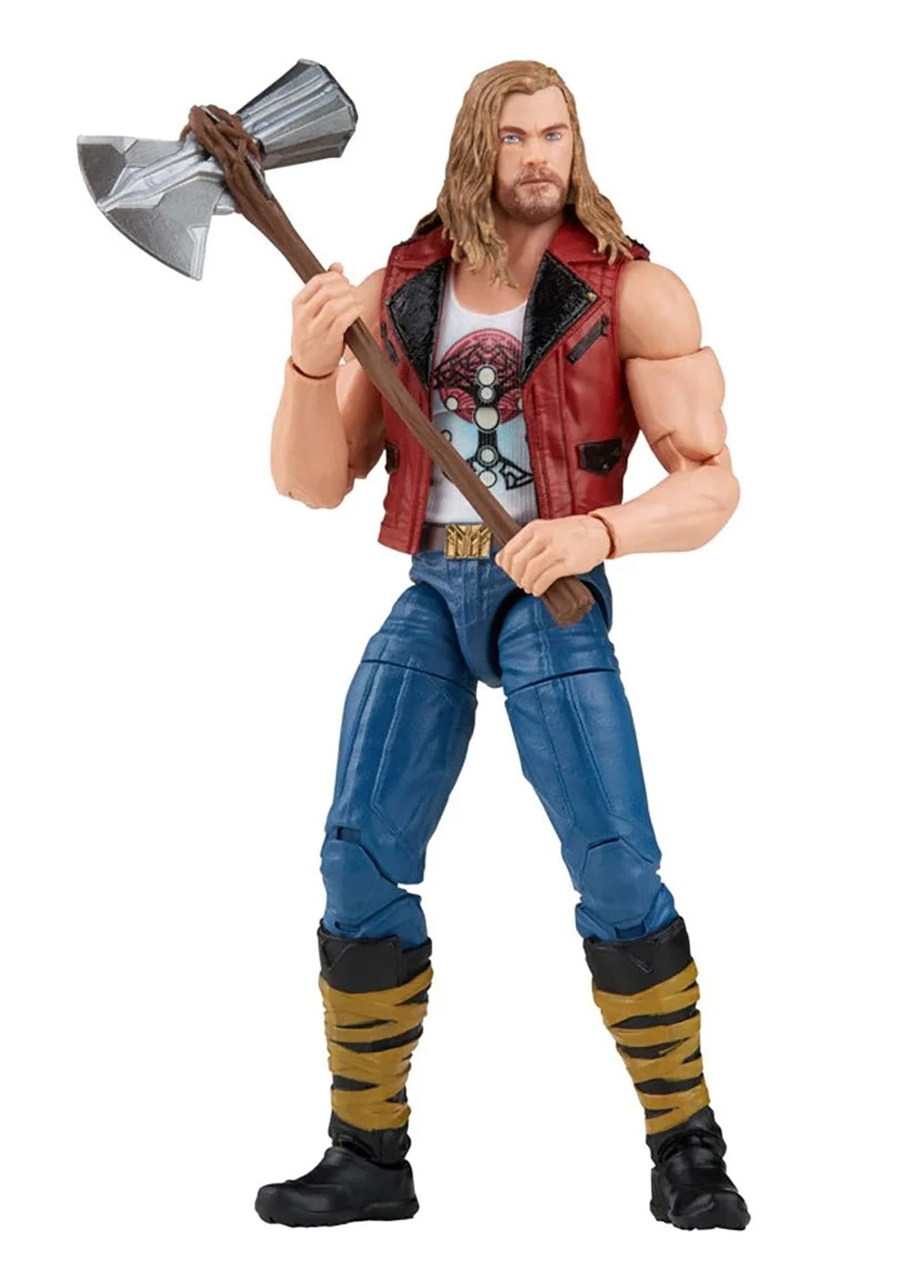 Marvel Hasbro Legends Thor: Love and Thunder Ravager Thor Action Figure 15-cm Collectible Toy, 1 Accessory, 1 Build-A-Figure Part, Multicolor (F1408)