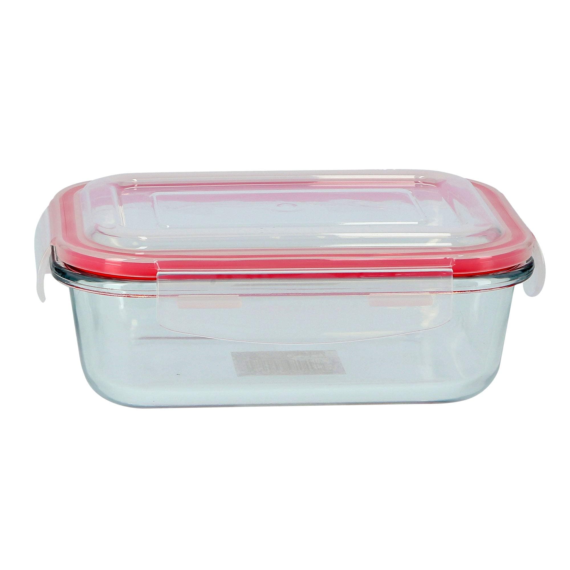 Delcasa Brs Rectangular Glass Airtight Container, 0.4 Liter, Dc1427