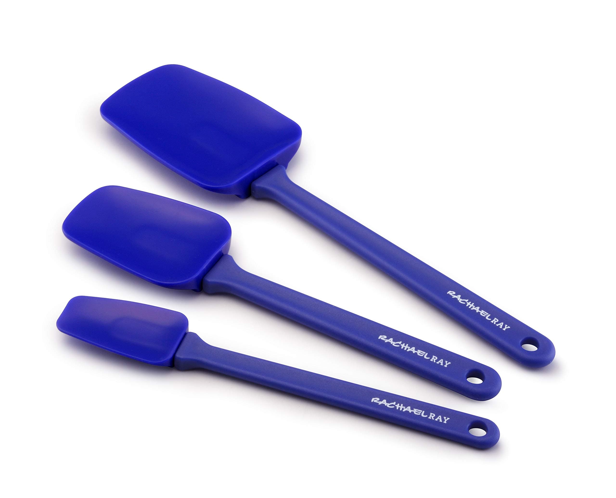 Tools and Gadgets Solid Spoonulas / Scraping Cooking Utensil Set - 9-1/2-Inch, 10-Inch, and 12-1/2, Blue