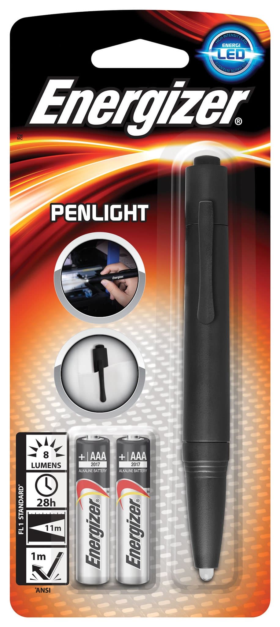 Energizer Penlight LED Pen with 2 Max AAA Batteries