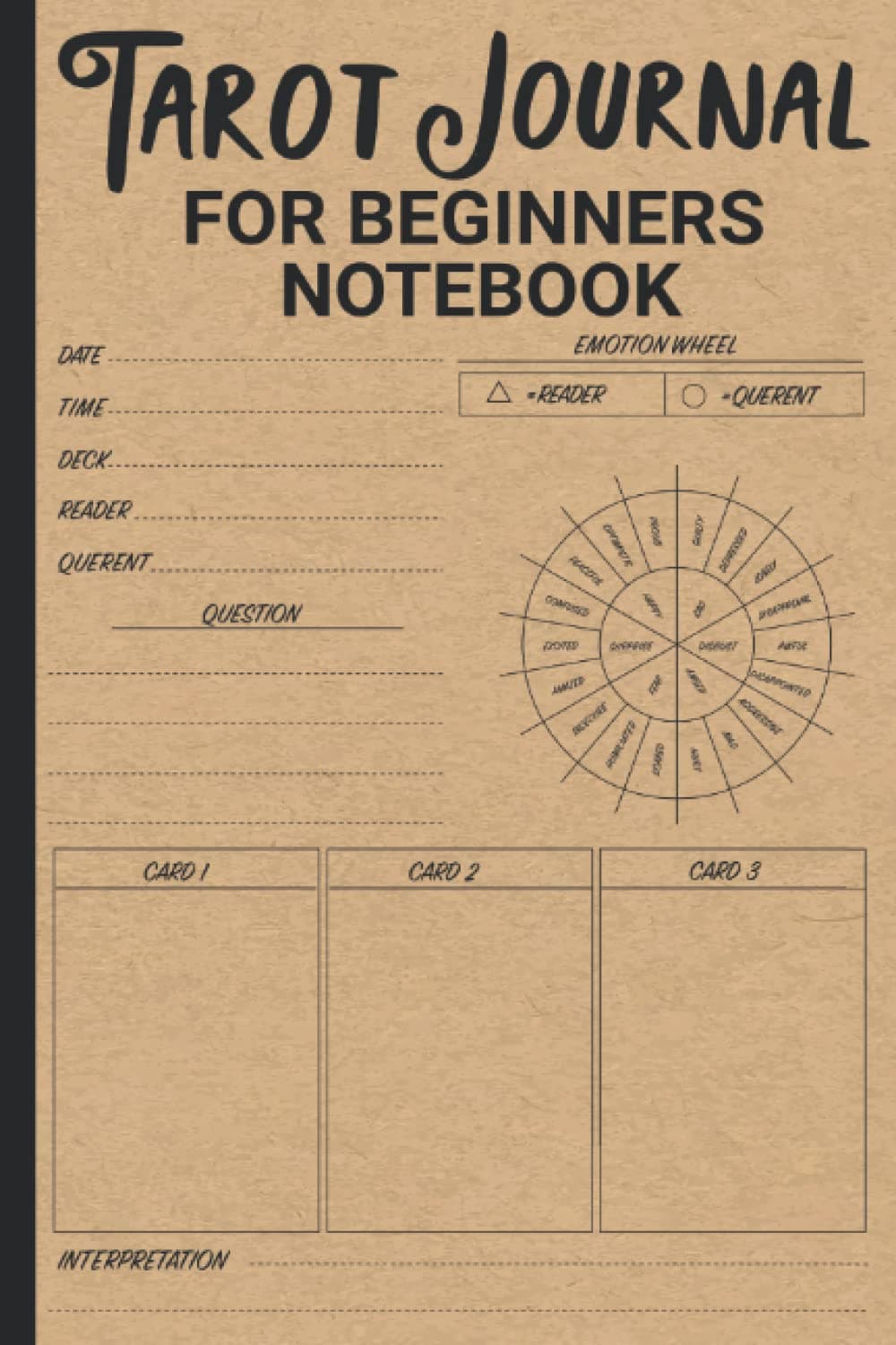 Tarot Journal for Beginners Notebook: Logbook and Notebook to Track Your Tarot Card Readings (Gift for Tarot Card Readers)