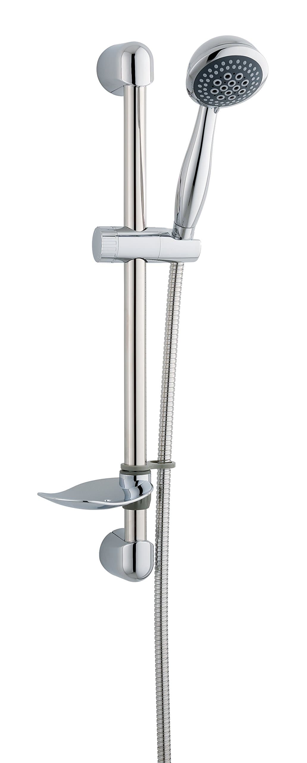 MX Group Oracle Shower Kit With 3 Function Shower Handset & Soap Dish - Chrome