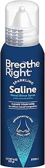 Sparkling Saline Nasal Rinse Spray – Effervescent, Drug-Free Relief from Stuffy Nose Due to Cold or Allergy – A Sparkling Sensation Only Bubbles Can Bring – 1 Can, 4.0 oz