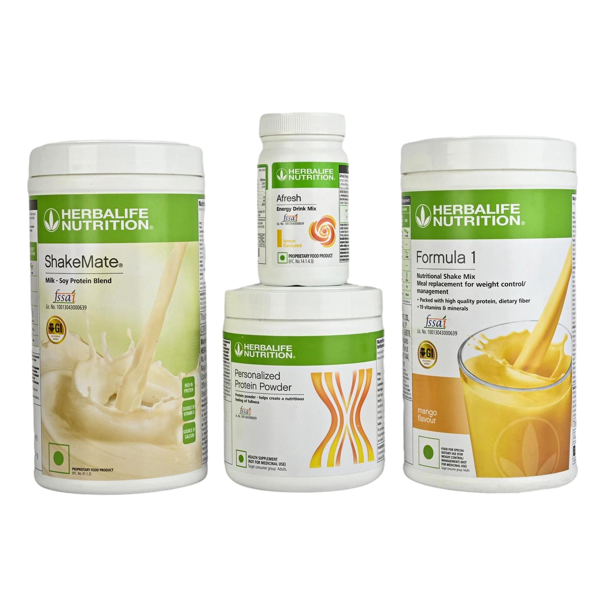 HERBALIFE NUTRITION COMBO SHAKEMATE WITH CFORMULA ONE MANGO, PPP200, AFRESH LEMON