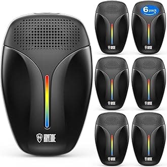 Haycone 2023 Upgraded Version Ultrasonic Pest Repeller, Indoor Ultrasonic Repellent for Roach, Rodent, Mouse, Bugs, Mosquito, Mice, Spider, Ant,Electronic Plug in Pest Control,3 Mode Switching,6 Packs