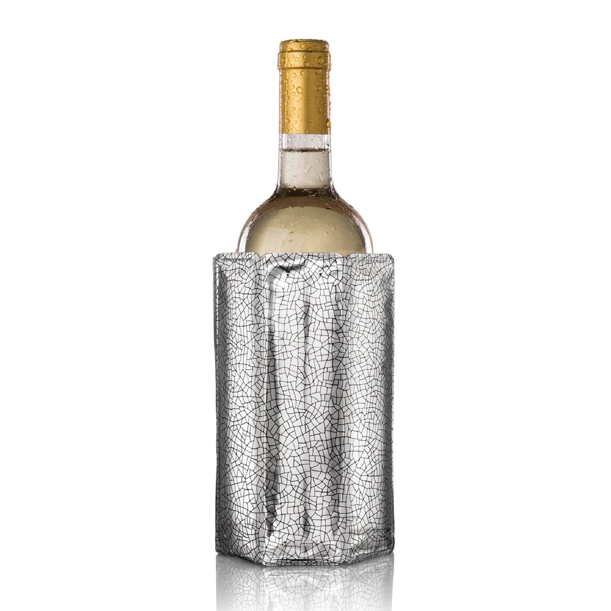 - Silver : Vacu Vin Rapid Ice Wine Cooler - Silver (Imported from Netherland)