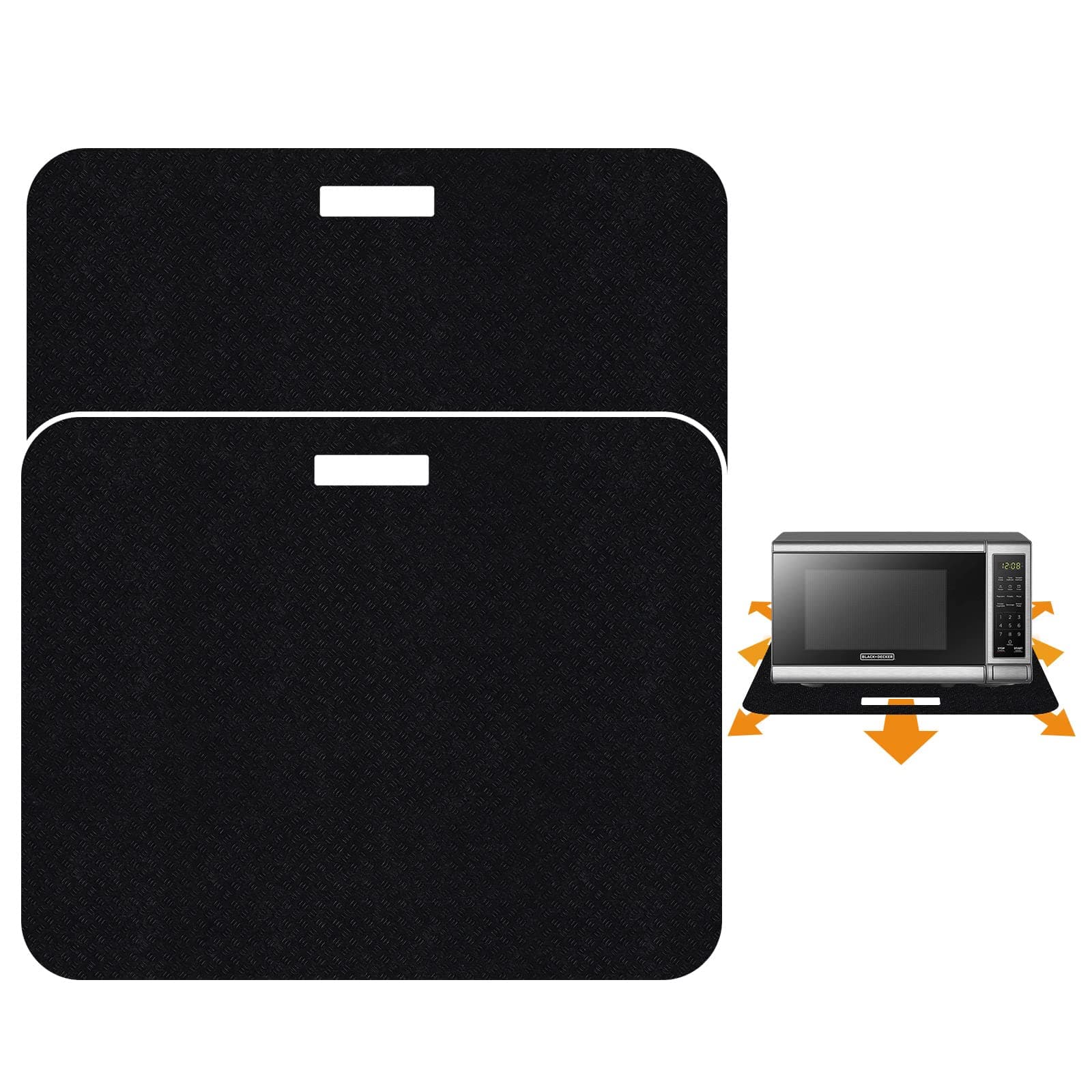 Heat Resistant Mat for Air Fryer with Sliding Function, 2 Pcs 15 * 18 in Heat Resistant Pad Caddy Countertop Protector Mat Compatible with Most XL Air Fryer Ninja Air Fryer Micro Wave Oven