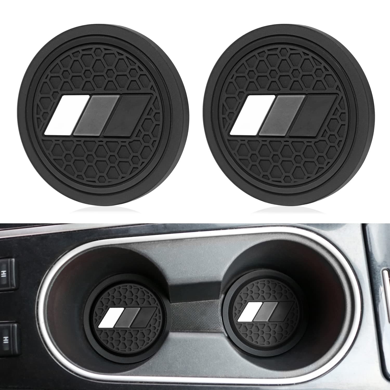 Universal tricolor cup holder coasters